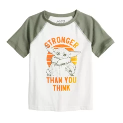 Toddler Boy Jumping Beans® Star Wars Grogu aka Baby Yoda Adaptive Sensory Raglan Graphic Tee