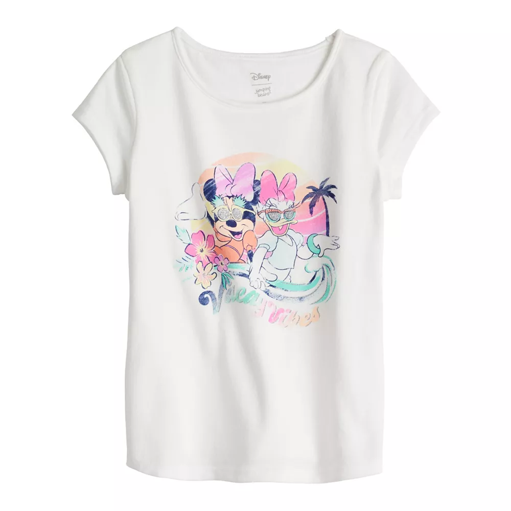 Toddler Girl Disney Minnie Mouse & Daisy Duck Adaptive Sensory, Abdominal Access, & Easy Dressing Graphic Tee by Jumping Beans® 1 Toddler Girl Disney Minnie Mouse & Daisy Duck Adaptive Sensory, Abdominal Access, & Easy Dressing Graphic Tee by Jumping Beans®