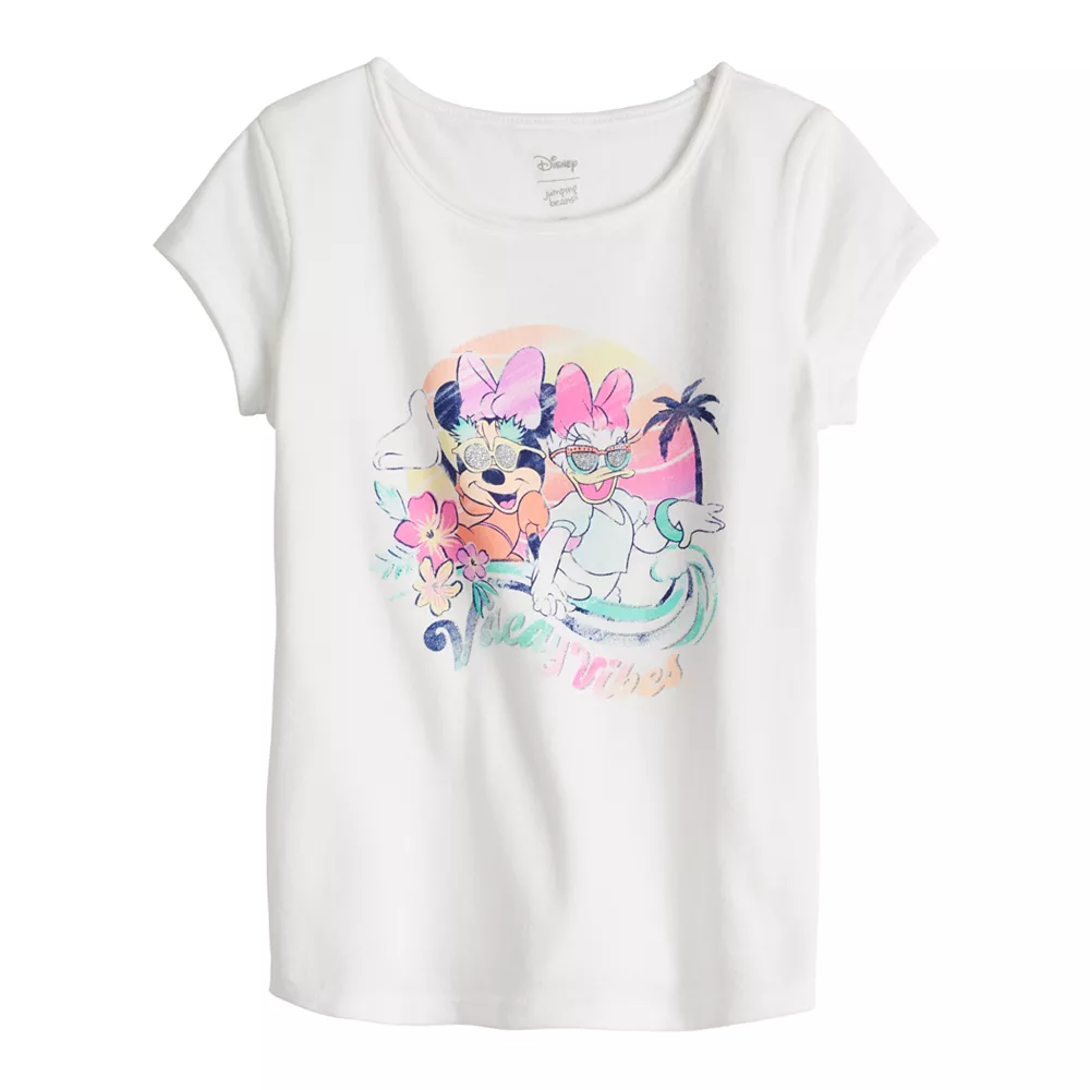 Girls 4-12 Disney Minnie Mouse & Daisy Duck Adaptive Sensory, Easy Dressing, & Abdominal Access Double Layer Graphic Tee by Jumping Beans® 1 Girls 4-12 Disney Minnie Mouse & Daisy Duck Adaptive Sensory, Easy Dressing, & Abdominal Access Double Layer Graphic Tee by Jumping Beans®
