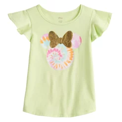 Disney's Minnie Mouse Girls 4-12 Adaptive Sensory Friendly Flutter Sleeve Graphic Tee by Jumping Beans®