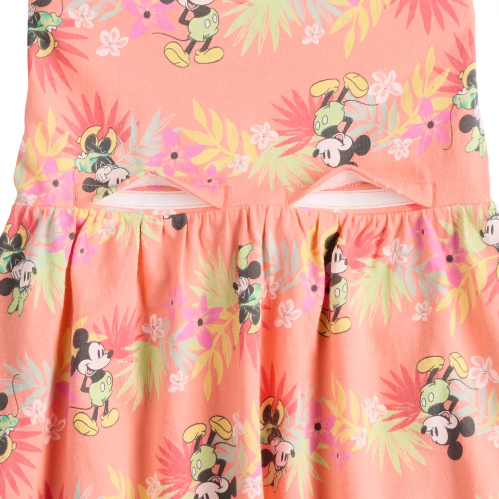 Girls 4-12 Disney Mickey Mouse Tropical Print Adaptive Sensory, Easy Dressing, & Abdominal Access Tank Top Skater Dress by Jumping Beans® 2 Girls 4-12 Disney Mickey Mouse Tropical Print Adaptive Sensory, Easy Dressing, & Abdominal Access Tank Top Skater Dress by Jumping Beans® - Image 2