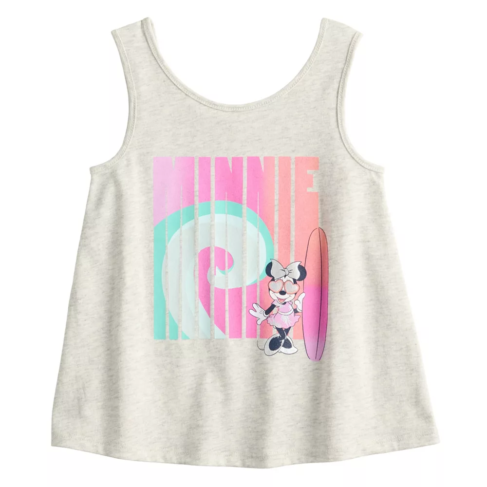 Toddler Girl Disney Minnie Mouse Surfboard Adaptive Sensory Graphic Tank Top by Jumping Beans® 1 Toddler Girl Disney Minnie Mouse Surfboard Adaptive Sensory Graphic Tank Top by Jumping Beans®