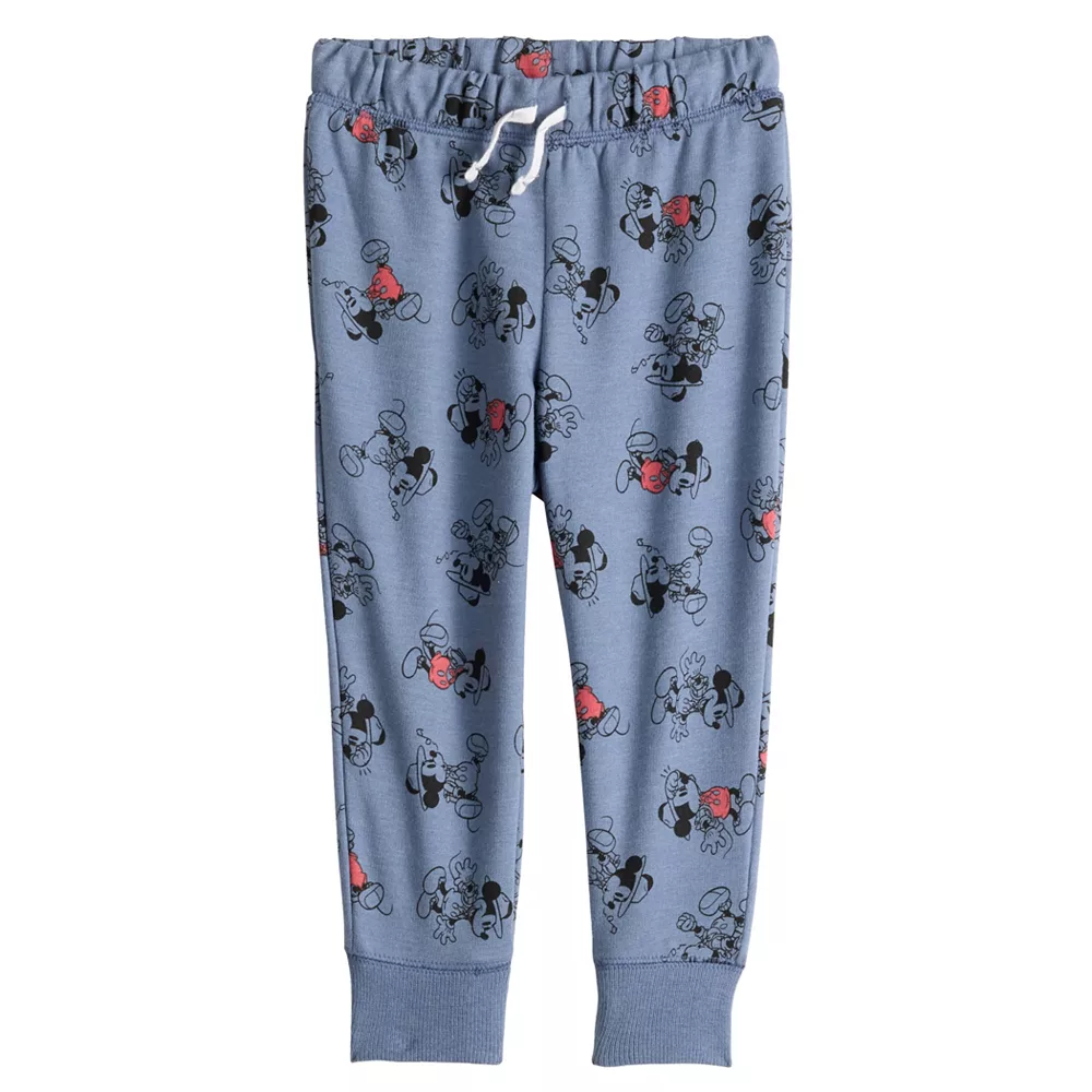 Toddler Boy Disney Farmer Mickey Mouse Print French Terry Jogger Pants by Jumping Beans® 1 Toddler Boy Disney Farmer Mickey Mouse Print French Terry Jogger Pants by Jumping Beans®