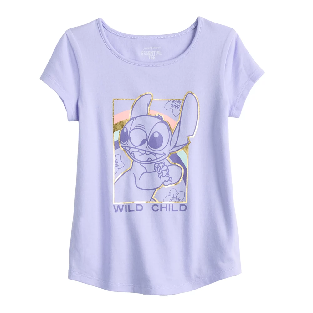 Disney's Lilo & Stitch Girls 4-12 Physical Adaptive Double-Layer Tee by Jumping Beans® 1 Disney's Lilo & Stitch Girls 4-12 Physical Adaptive Double-Layer Tee by Jumping Beans®