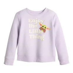 Alternative view of Disney's Girls 4-12 Star Wars The Mandalorian Grogu Aka Baby Yoda Long-Sleeve Pullover by Jumping Beans®