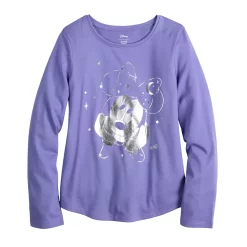 Disney's Minnie Mouse Girls 4-12 Long Sleeve Metallic Graphic Tee by Jumping Beans®