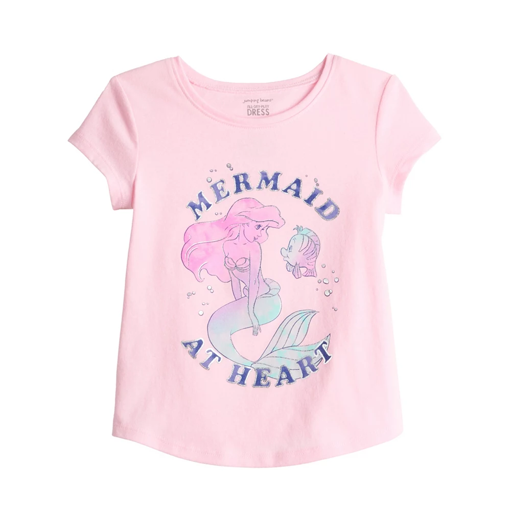 Disney's Ariel Toddler Girl Shirttail Tee by Jumping Beans® 1 Disney's Ariel Toddler Girl Shirttail Tee by Jumping Beans®