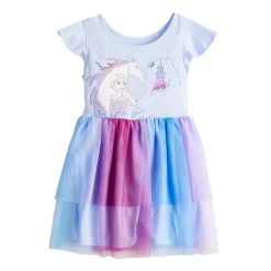 Disney's Frozen Girls 4-12 Tiered Tulle Dress by Jumping Beans®