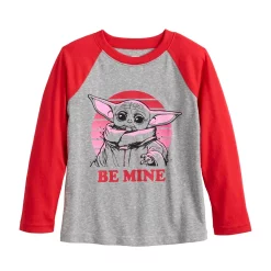 Boys 4-12 Jumping Beans® Grogu "Be Mine" Raglan Tee