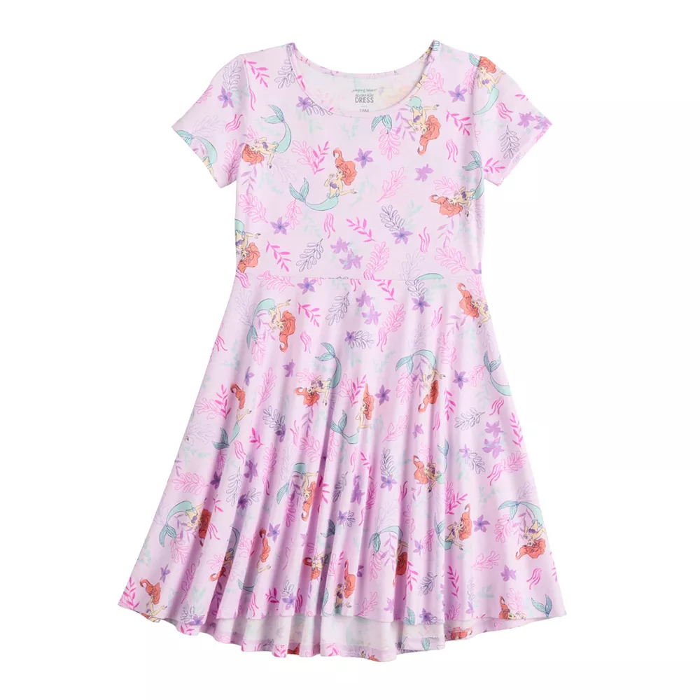 Disney's The Little Mermaid Ariel Girls 4-12 Core Skater Dress by Jumping Beans® 1 Disney's The Little Mermaid Ariel Girls 4-12 Core Skater Dress by Jumping Beans®