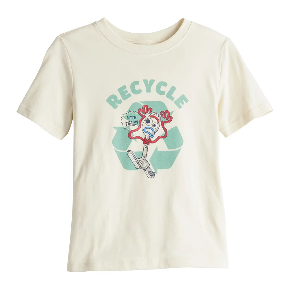 Disney / Pixar Toy Story 4 Boys 4-12 Forky "Recycle" Tee by Jumping Beans® 1 Disney / Pixar Toy Story 4 Boys 4-12 Forky "Recycle" Tee by Jumping Beans®