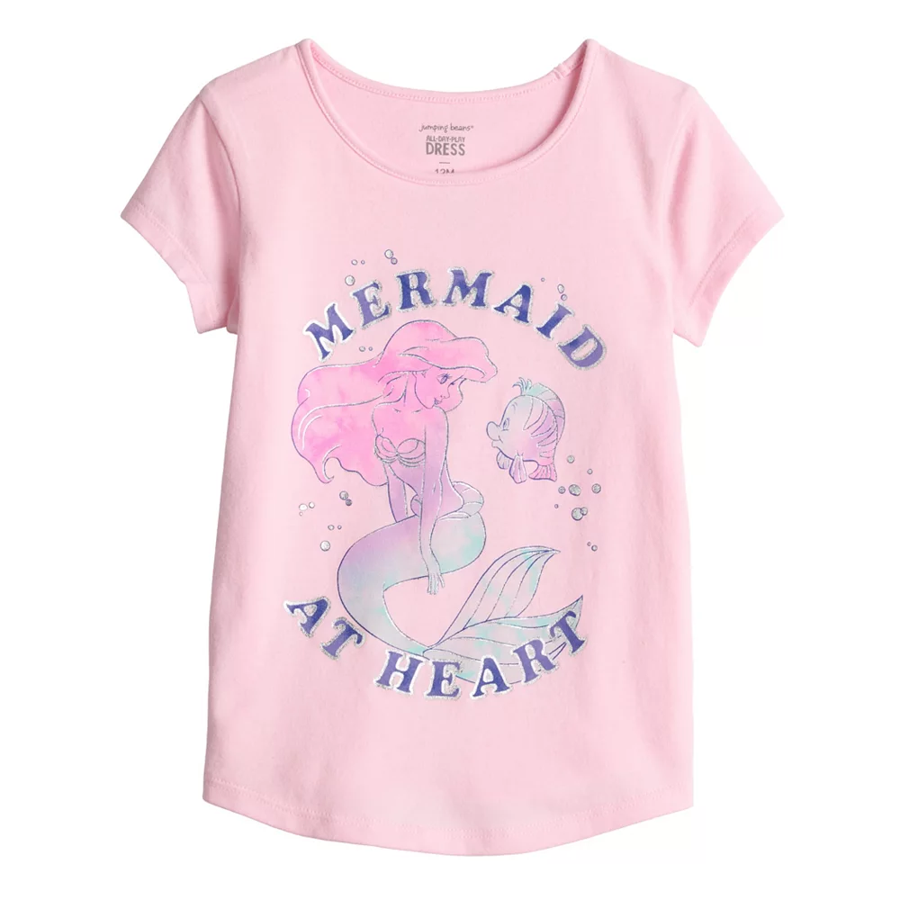 Toddler Girl Jumping Beans® "Mermaid At Heart" Adaptive Double Layer Tee 1 Toddler Girl Jumping Beans® "Mermaid At Heart" Adaptive Double Layer Tee