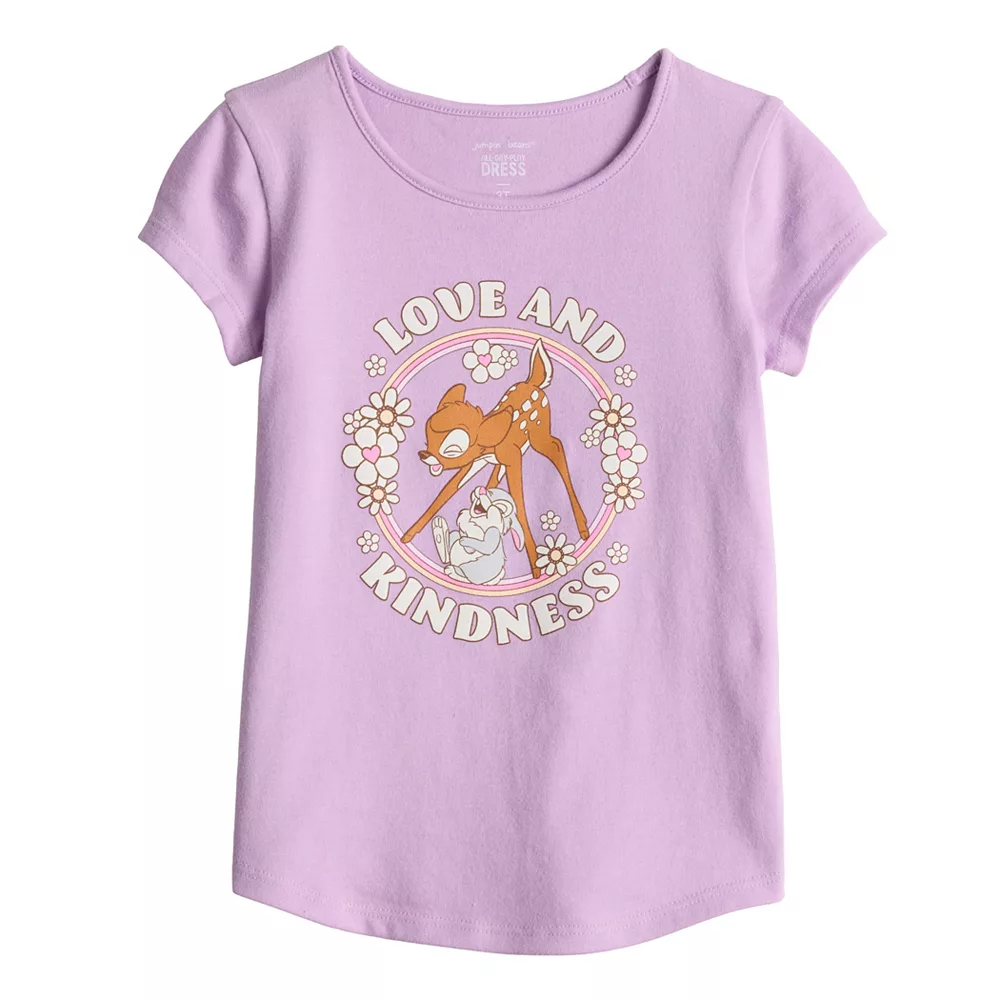 Toddler Girl Jumping Beans® "Love & Kindness" Adaptive Double Layer Tee 1 Toddler Girl Jumping Beans® "Love & Kindness" Adaptive Double Layer Tee