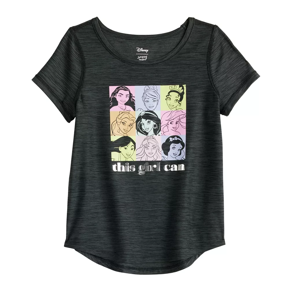 Disney Princess Girls 4-12 Active Shirttail Adaptive Tee by Jumping Beans® 1 Disney Princess Girls 4-12 Active Shirttail Adaptive Tee by Jumping Beans®