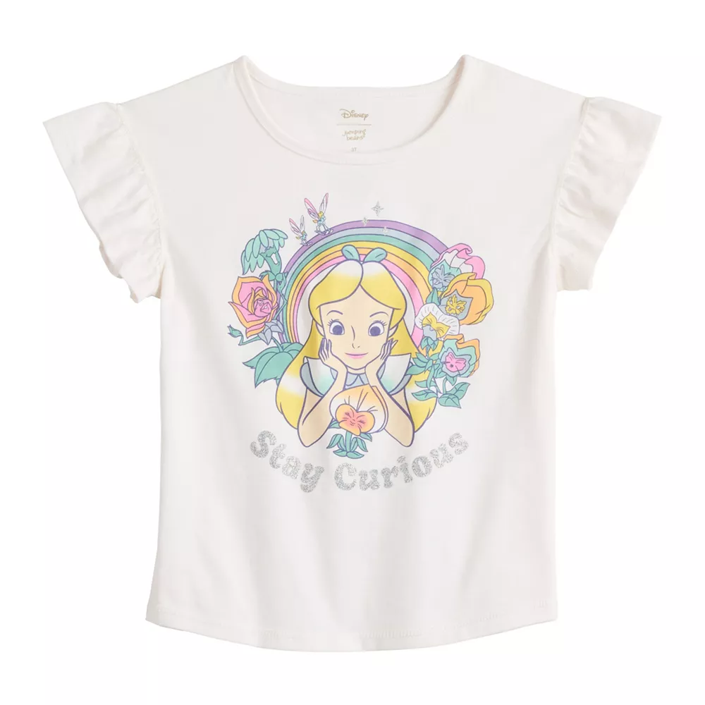 Disney's Alice in Wonderland Toddler Girl Adaptive Flutter Graphic Tee by Jumping Beans® 1 Disney's Alice in Wonderland Toddler Girl Adaptive Flutter Graphic Tee by Jumping Beans®
