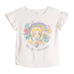 Alternative view of Disney's Alice in Wonderland Girls 4-12 Adaptive Flutter Graphic Tee by Jumping Beans®