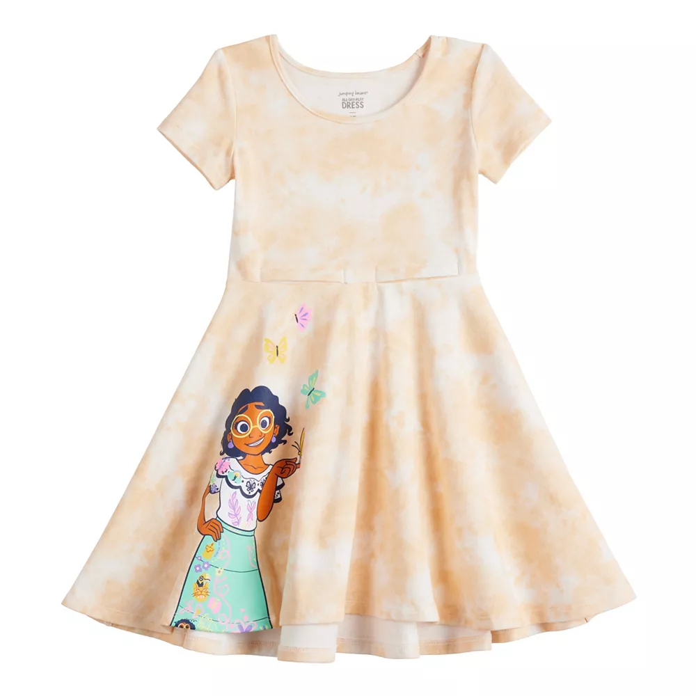 Disney's Encanto Toddler Girl Mirabel Adaptive Hi Low Skater Dress 1 Disney's Encanto Toddler Girl Mirabel Adaptive Hi Low Skater Dress