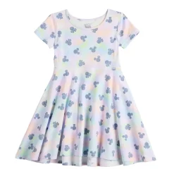 Disney's Minnie Mouse Toddler Girl Tie Dye Adaptive Hi-Low Skater Dress by Jumping Beans®