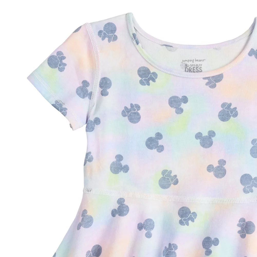 Disney's Minnie Mouse Toddler Girl Tie Dye Adaptive Hi-Low Skater Dress by Jumping Beans® 2 Disney's Minnie Mouse Toddler Girl Tie Dye Adaptive Hi-Low Skater Dress by Jumping Beans® - Image 2