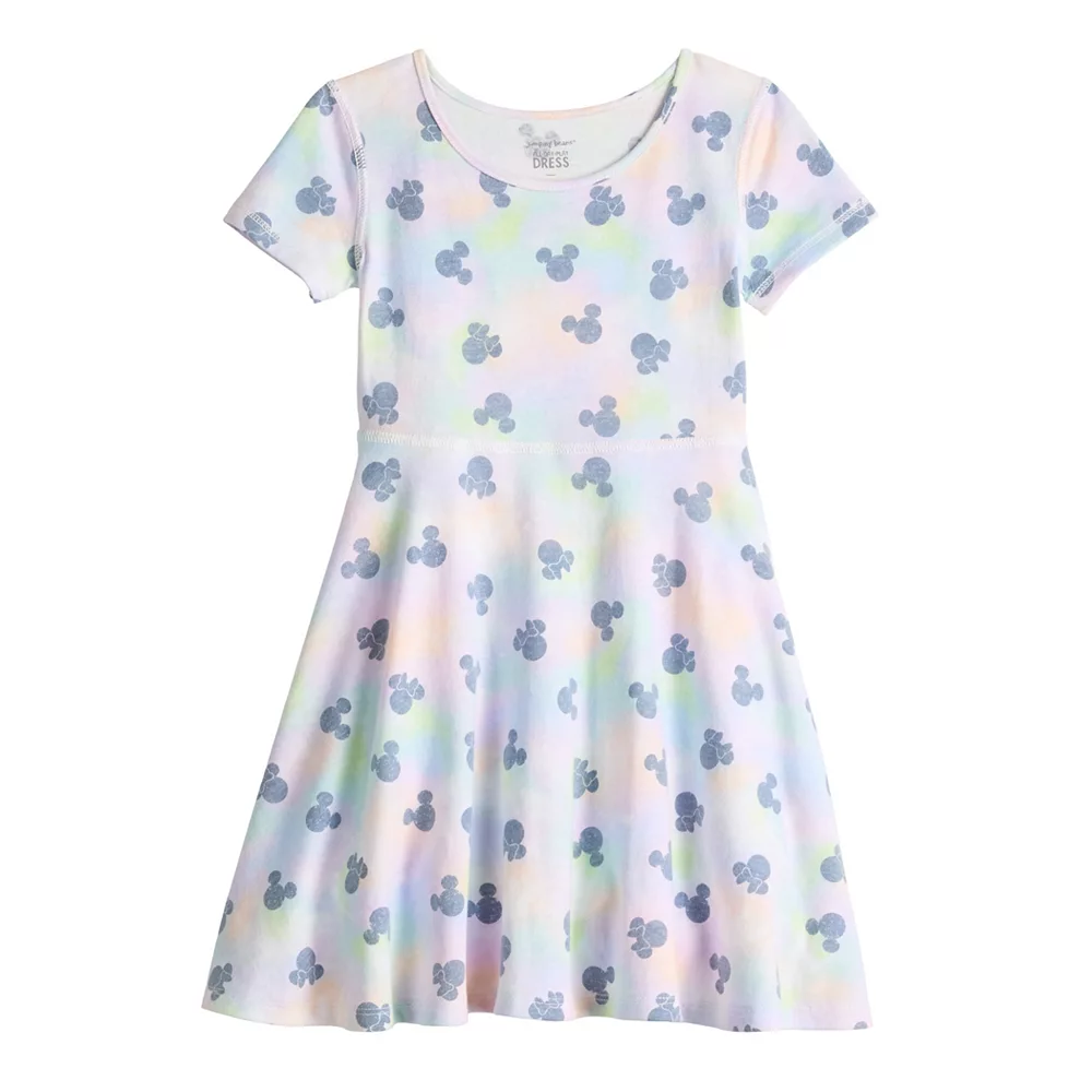 Disney's Minnie Mouse Girls 4-12 Tie Dye Adaptive Hi-Low Skater Dress by Jumping Beans® 1 Disney's Minnie Mouse Girls 4-12 Tie Dye Adaptive Hi-Low Skater Dress by Jumping Beans®