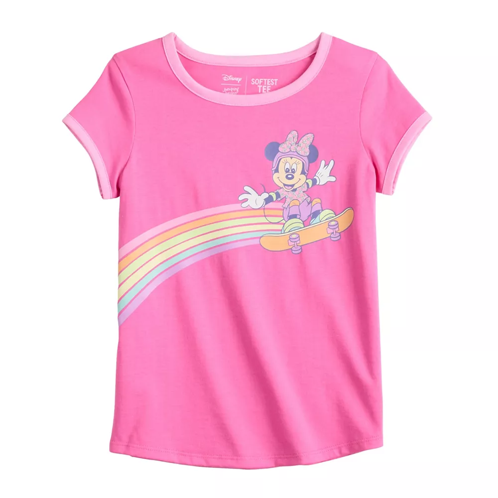 Disney's Minnie Mouse Girls 4-12 Ringer Tee by Jumping Beans® 1 Disney's Minnie Mouse Girls 4-12 Ringer Tee by Jumping Beans®